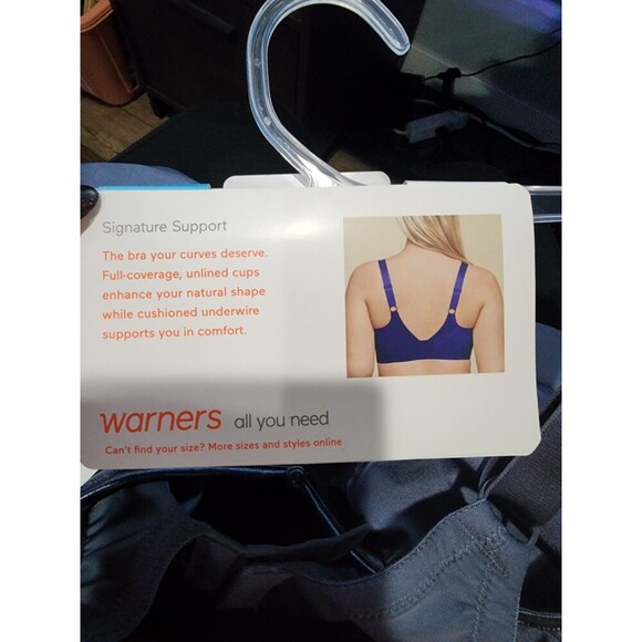 Warner's 42C Blue Cushioned Underwire For Support & Comfort Full Coverage - Picture 8 of 8